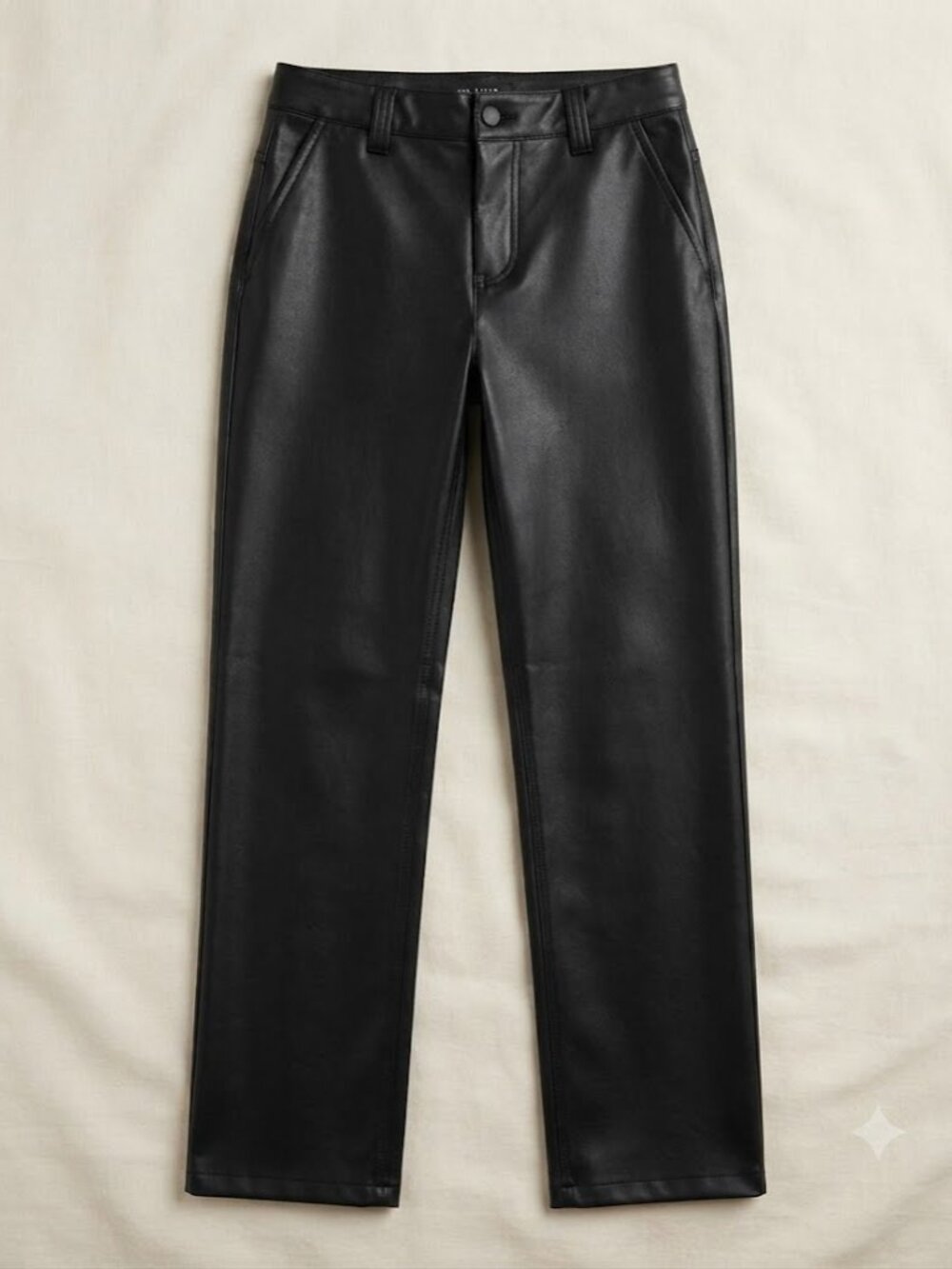 Black Matte Vegan Leather Pants - NWOT